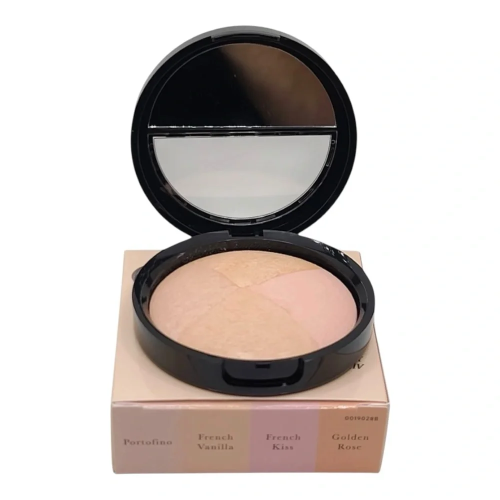 Laura Geller Natural Glow Highlighter Quad Golden Rose French Vanilla Portofino